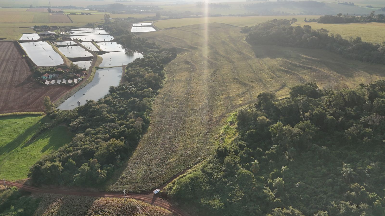 Vista aérea — área rural Maripá